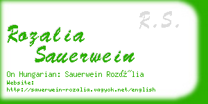 rozalia sauerwein business card